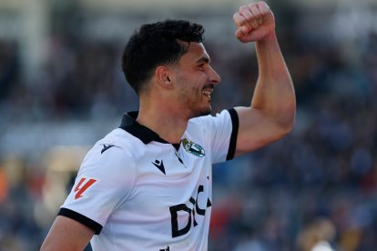 Imagen del partido entre el Burgos CF y el Córdoba.