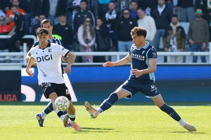 Imagen del partido entre el Burgos CF y el Córdoba.