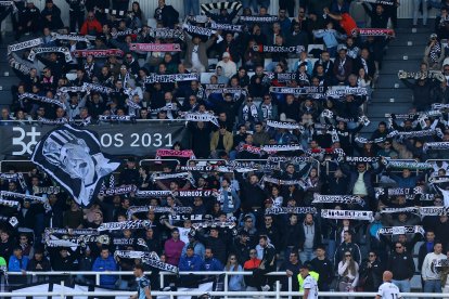 Imagen del partido entre el Burgos CF y el Córdoba.