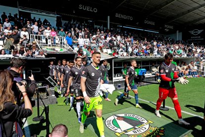 Imagen del partido entre el Burgos CF y el Córdoba.