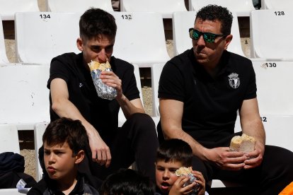 Imagen del partido entre el Burgos CF y el Córdoba.