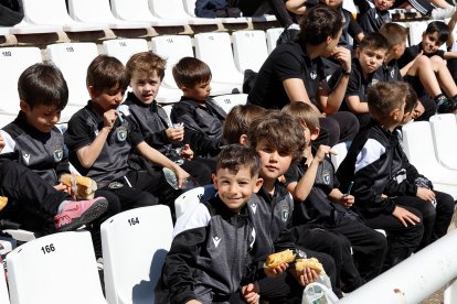 Imagen del partido entre el Burgos CF y el Córdoba.