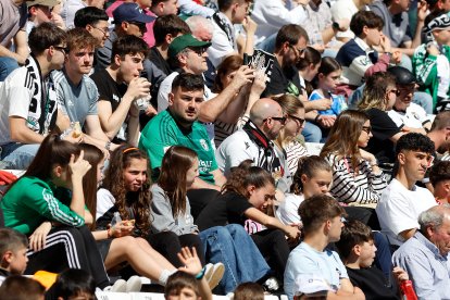 Imagen del partido entre el Burgos CF y el Córdoba.