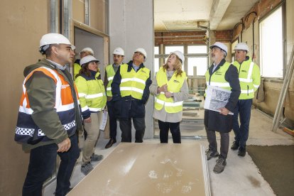 Así van las obras de la sede de Proteccón Civil en el centro de Burgos.