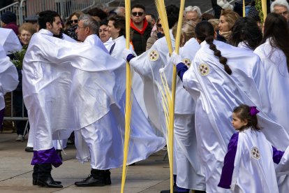 Imagen de la procesión de la Borriquilla durante el Domingo de Ramos de la Semana Santa de 2026 en Burgos.