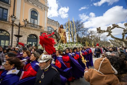 Imagen de la procesión de la Borriquilla durante el Domingo de Ramos de la Semana Santa de 2026 en Burgos.