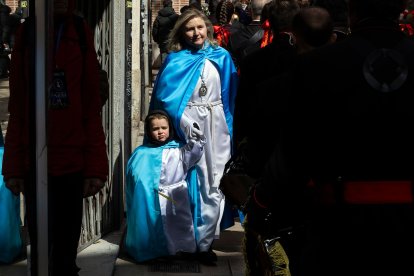 Imagen de la procesión de la Borriquilla durante el Domingo de Ramos de la Semana Santa de 2026 en Burgos.