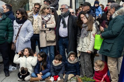 Imagen de la procesión de la Borriquilla durante el Domingo de Ramos de la Semana Santa de 2026 en Burgos.