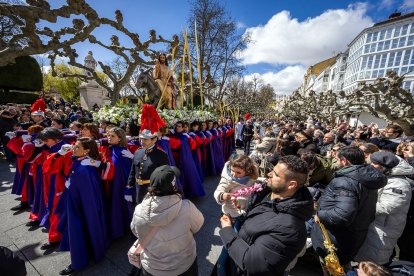 Imagen de la procesión de la Borriquilla durante el Domingo de Ramos de la Semana Santa de 2026 en Burgos.