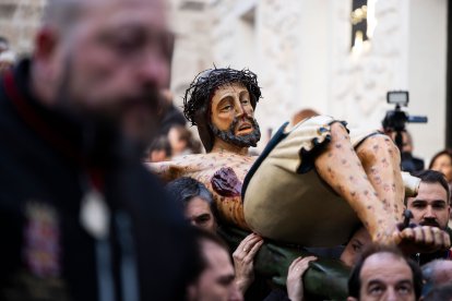 La talla de San Gil es una de las más veneradas de la Semana Santa de Burgos.