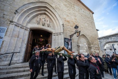 La talla de San Gil es una de las más veneradas de la Semana Santa de Burgos.