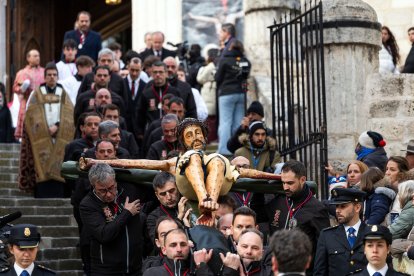 La talla de San Gil es una de las más veneradas de la Semana Santa de Burgos.