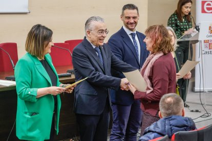 Un momento de la clausura de 13 programas de formación y empleo de la Junta de Castilla y León.