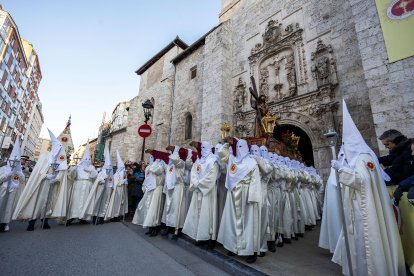 Instante de la procesión del Encuentro en Burgos.
