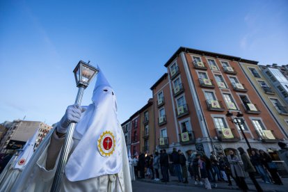 Instante de la procesión del Encuentro en Burgos.