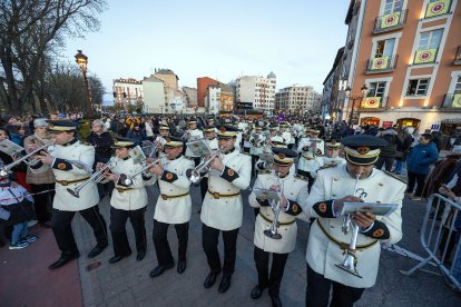 Instante de la procesión del Encuentro en Burgos.