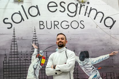 Álvaro Ibáñez, tirador burgalés que se se despide de la esgrima a los 31 años.