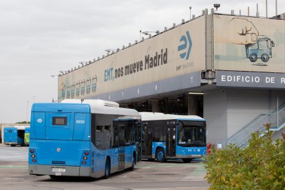 La cochera de Sanchinarro tiene 59.000 metros cuadrados y capacidad para albergar hasta 450 autobuses.