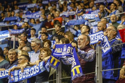 Imagen del partido entre San Pablo Burgos y Lleida.