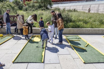 Instante de la I Fiesta del Deporte en Burgos.