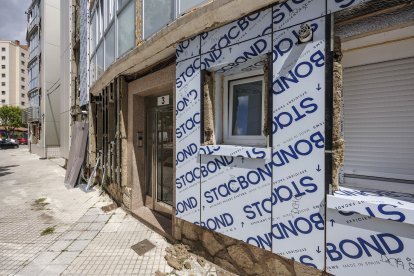 Avances en las obras de rehabilitación energética de la Barriada Inmaculada.