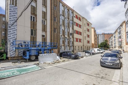 Avances en las obras de rehabilitación energética de la Barriada Inmaculada.
