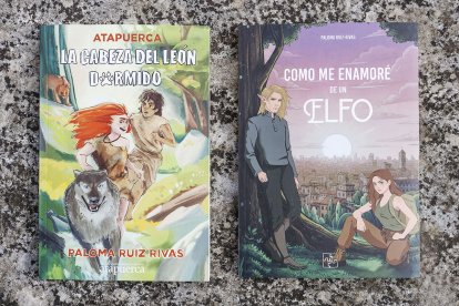 Ejemplares de las dos novelas de Paloma Ruiz-Rivas.