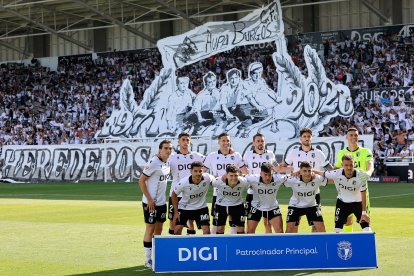 Imagen del partido entre el Burgos CF y el Andorra.