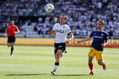 Imagen del partido entre el Burgos CF y el Andorra.