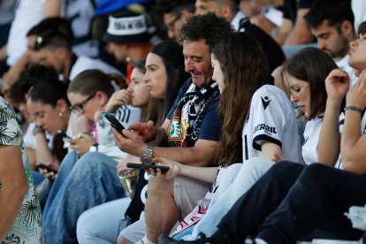 Imagen del partido entre el Burgos CF y el Andorra.