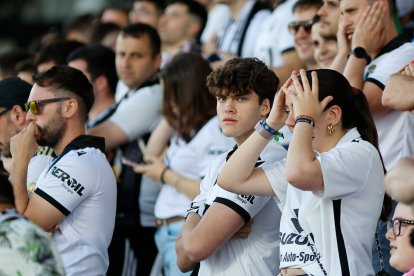 Imagen del partido entre el Burgos CF y el Andorra.