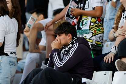 Imagen del partido entre el Burgos CF y el Andorra.