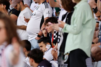 Imagen del partido entre el Burgos CF y el Andorra.
