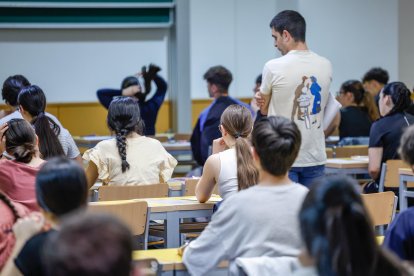Imagen de alumnos en las pruebas de acceso a la universidad.