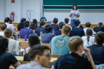 Imagen de alumnos en las pruebas de acceso a la universidad.