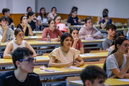 Imagen de alumnos en las pruebas de acceso a la universidad.