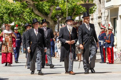 Recreación histórica de la visita de Alfonso XIII a Burgos con motivo del eclipse de 1905.