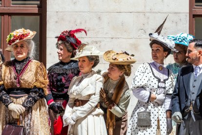 Recreación histórica de la visita de Alfonso XIII a Burgos con motivo del eclipse de 1905.