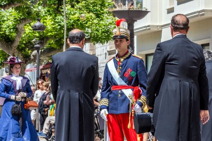 Recreación histórica de la visita de Alfonso XIII a Burgos con motivo del eclipse de 1905.