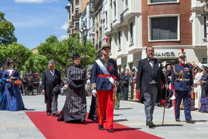 Recreación histórica de la visita de Alfonso XIII a Burgos con motivo del eclipse de 1905.