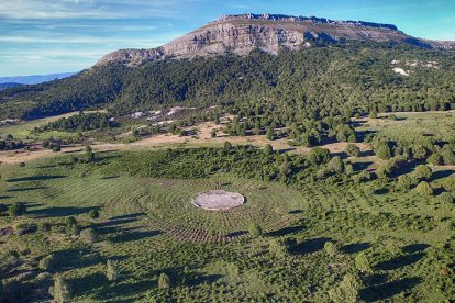 Actual estado del cementerio de Sad Hill, en el Valle de Mirandilla de Burgos.