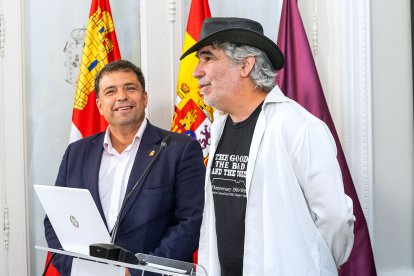 Carlos Gallo y Sergio García, en la presentación de los actos.
