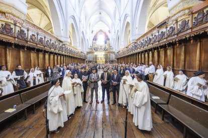 La misa del Curpillos se celebró en la iglesia del monasterio de las Huelgas.