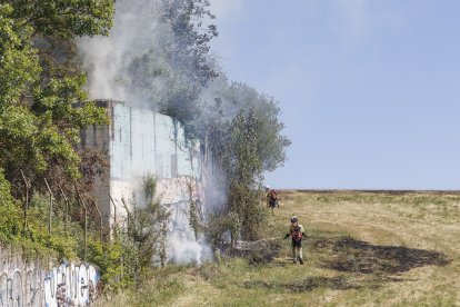 Imagen del incendio.