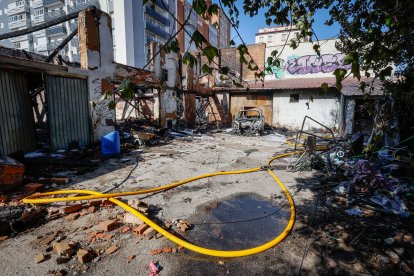 Imagen del lugar del incendio.