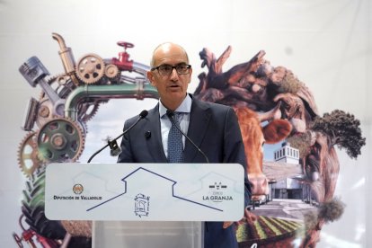 El presidente de la Salamanca, Javier Iglesias, participa en la presentación de Salamaq, la Feria del Sector Agropecuario y 37 Exposición Internacional de Ganado Puro