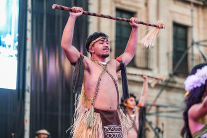 Imagen de la inauguración del festival en la plaza de San Juan.