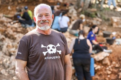 Ignacio Martinez Mendizábal coordinador de la excavación y codirector de Atapuerca.