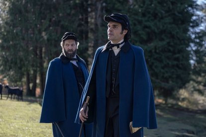 Josean Bengoetxea (i.) y Eneko Sagardoy, en la película.