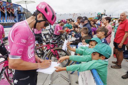 Imagen de la tercera etapa de la Vuelta a Burgos.